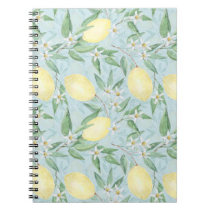 Caderno Espiral Citrinos amarelos frescos