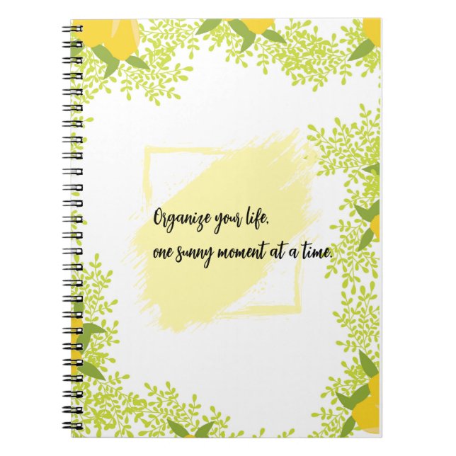 Caderno Espiral Citrus-Inspired Motivational  (Frente)