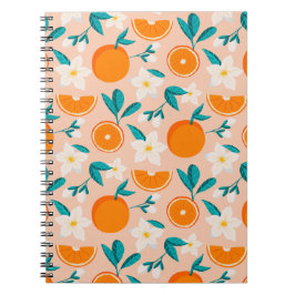 Caderno Espiral Citrus laranja