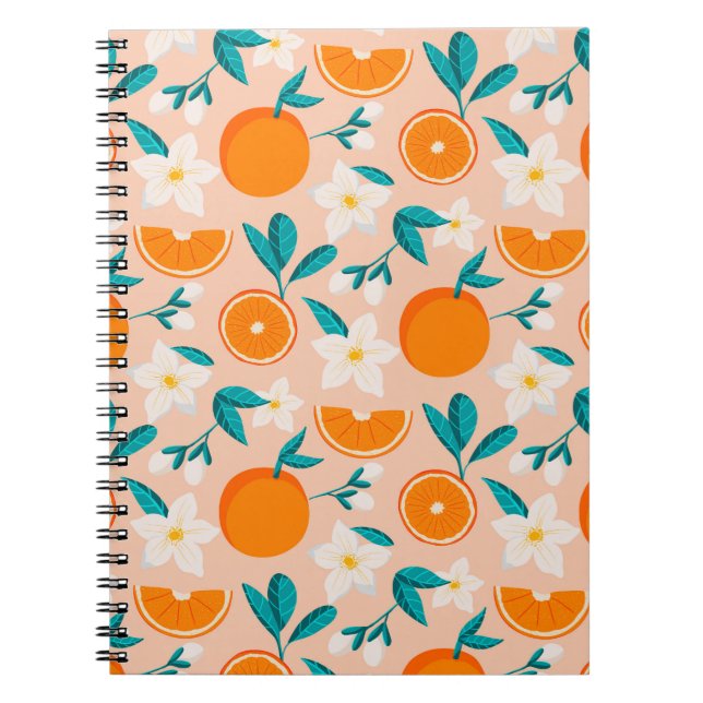 Caderno Espiral Citrus laranja (Frente)