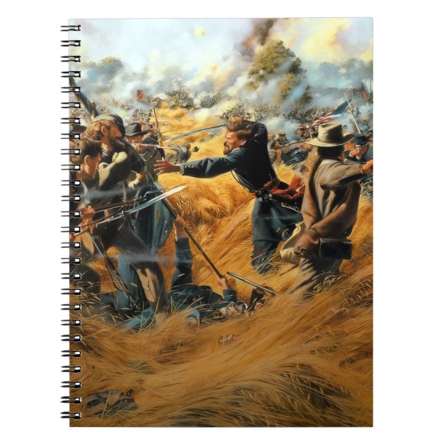 Caderno Espiral Civil War Gettysburg the Wheatfield (Frente)