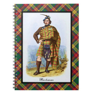 Caderno Espiral Clan Buchanan Scottish Highland Dreams