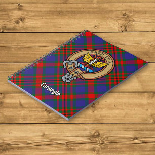 Caderno Espiral Clan Carnegie sobre Tartan