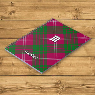 Caderno Espiral Clan Crawford Tartan Notebook