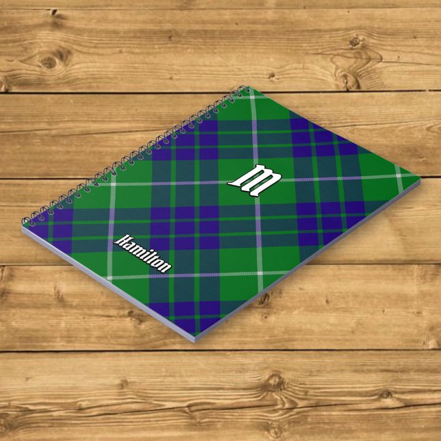 Caderno Espiral Clan Hamilton caçando o notebook Tartan (Criador carregado)