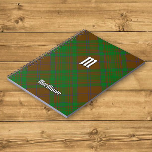Caderno Espiral Clan MacAlister de Glenbarr caçando Tartan