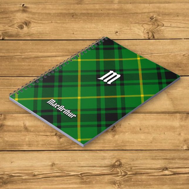 Caderno Espiral Clan MacArthur Tartan (Criador carregado)