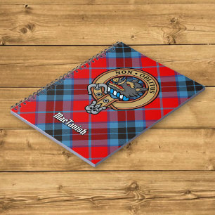 Caderno Espiral Clan MacTavish Crest sobre Tartan