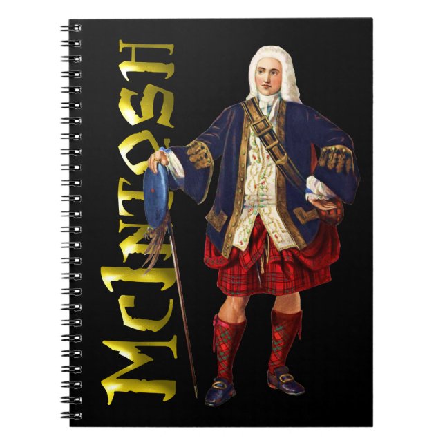Caderno Espiral Clan McIntosh Scottish Highland Dreams (Frente)