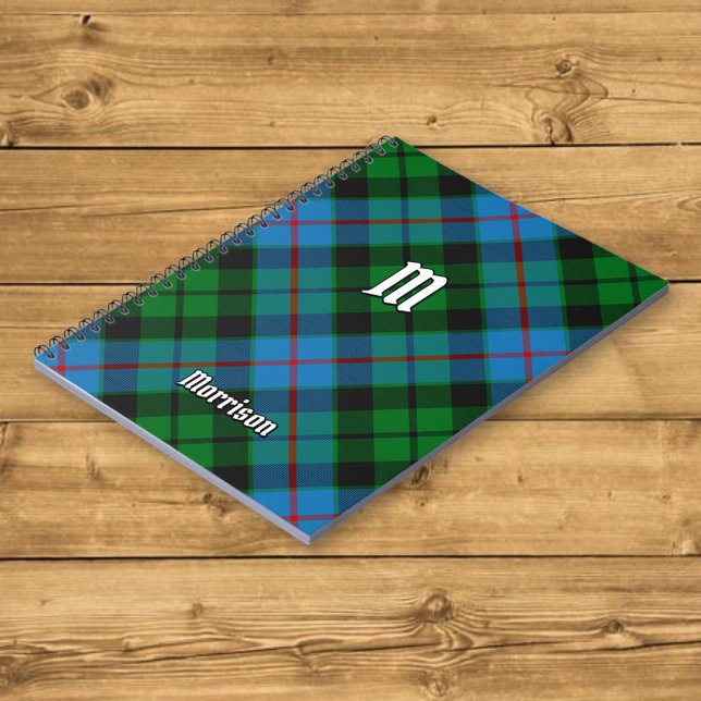 Caderno Espiral Clan Morrison caçando o notebook Tartan (Criador carregado)