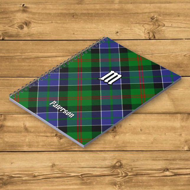 Caderno Espiral Clan Paterson Tartan (Criador carregado)
