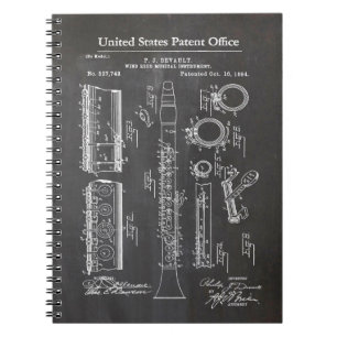 Caderno Espiral Clarinet com Acentos Musicais