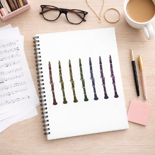 Caderno Espiral Clarinete Multicolor Presente Único para Professor