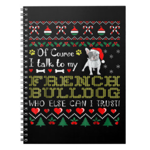 Caderno Espiral Claro, Eu Falo Com Meu Bulldog Francês