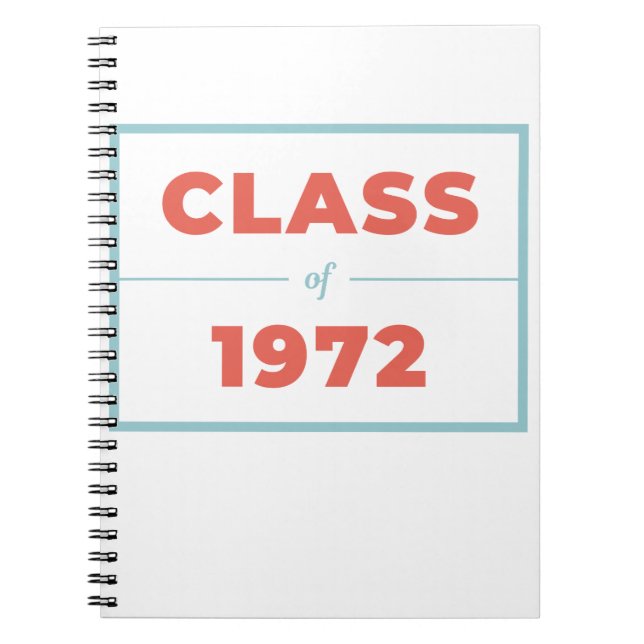 Caderno Espiral Classe de 1972 (Frente)