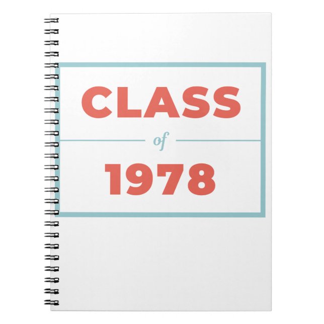 Caderno Espiral Classe de 1978 (Frente)