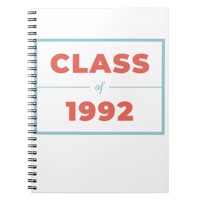 Caderno Espiral Classe de 1992 (Frente)