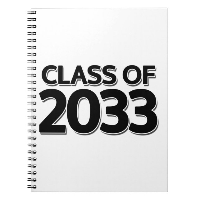 Caderno Espiral Classe de 2033 (Frente)