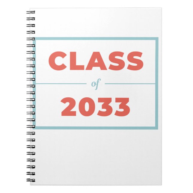 Caderno Espiral Classe de 2033 (Frente)