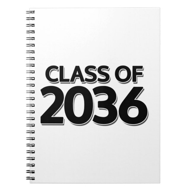 Caderno Espiral Classe de 2036 (Frente)