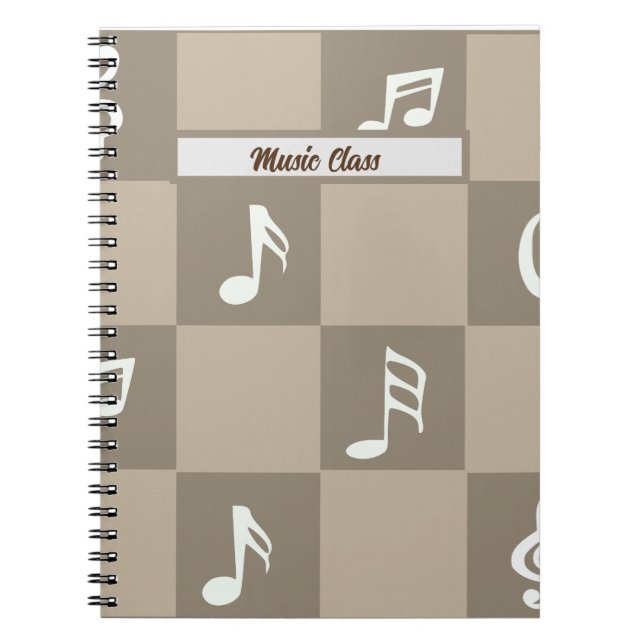 Caderno Espiral Classe de música: (Frente)