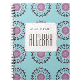 Caderno Espiral Classe de Padrão Colorido de Chic Bonito Moderno e