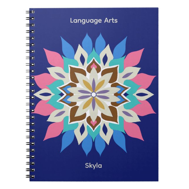 Caderno Espiral Clássico Blue Bayou (Frente)