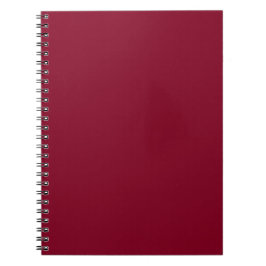 Caderno Espiral Clássico Burgundy Cor Sólida Minimalista