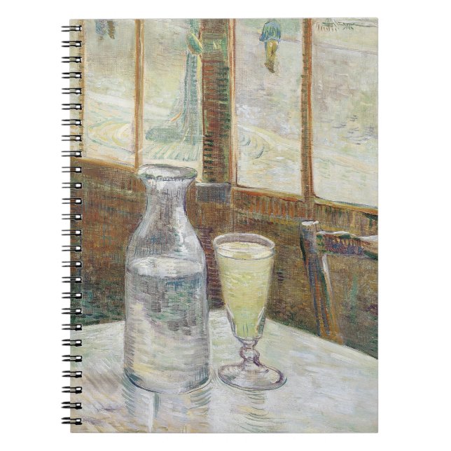 Caderno Espiral Clássico Café Absinto Arte Van Gogh Paris (Frente)