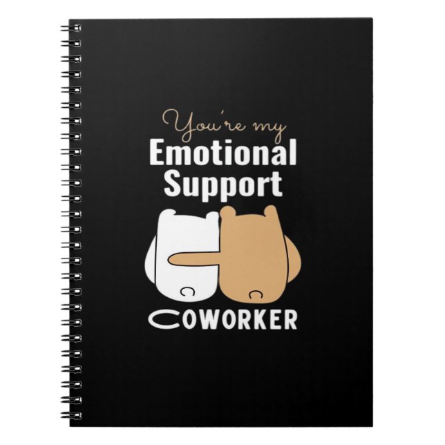 Caderno Espiral Clássico de Colaborador de Ajuda Emocional (Frente)