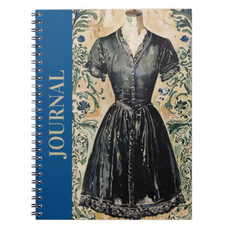 Caderno Espiral Clássico LBD Vintage Espiral Pequeno Vestido Preto
