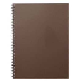Caderno Espiral Clássico Marrom Chocolate Cor Sólida Minimalista