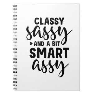 Caderno Espiral Classy Sassy and a Bit Smart Assy