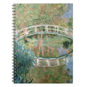 Caderno Espiral Claude Monet   a ponte japonesa, Giverny