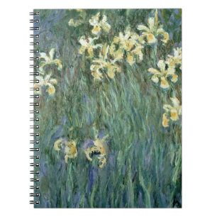 Caderno Espiral Claude Monet   as íris amarelas