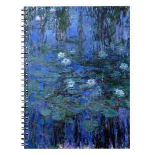 Caderno Espiral Claude Monet Blue Water Lily