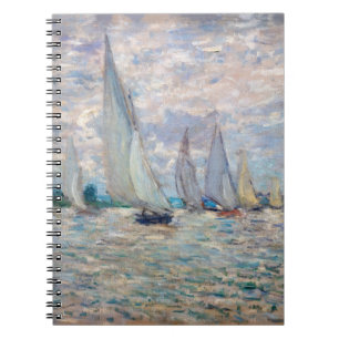 Caderno Espiral Claude Monet - Boats Regatta na Argentina