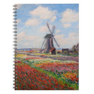 Caderno Espiral Claude Monet - Campo das Tulipas na Holanda