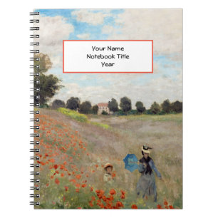 Caderno Espiral Claude Monet - Campo de Papoulas