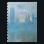 Caderno Espiral Claude Monet. Casas do Parlamento em Londres. Azul<br><div class="desc">Claude Monet "Houses of Parliament,  London" notebook.</div>