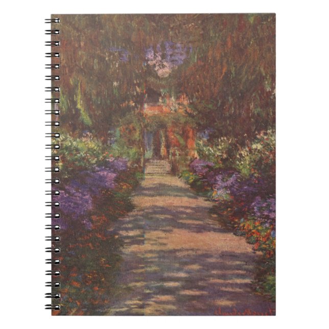 Caderno Espiral Claude Monet - Gartenweg - 1902 (Frente)