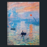 Caderno Espiral Claude Monet - Impressão, Assalto do Sol<br><div class="desc">Impressão,  nascer do Sol (Impressão,  Alavanca Soleil) - Claude Monet,  Oil on canvas,  1872 Impression,  Sunrise retrata o porto de Le Havre,  cidade natal de Monet.</div>