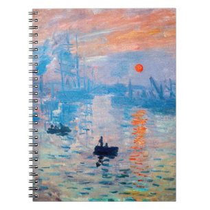 Caderno Espiral Claude Monet - Impressão, Assalto do Sol