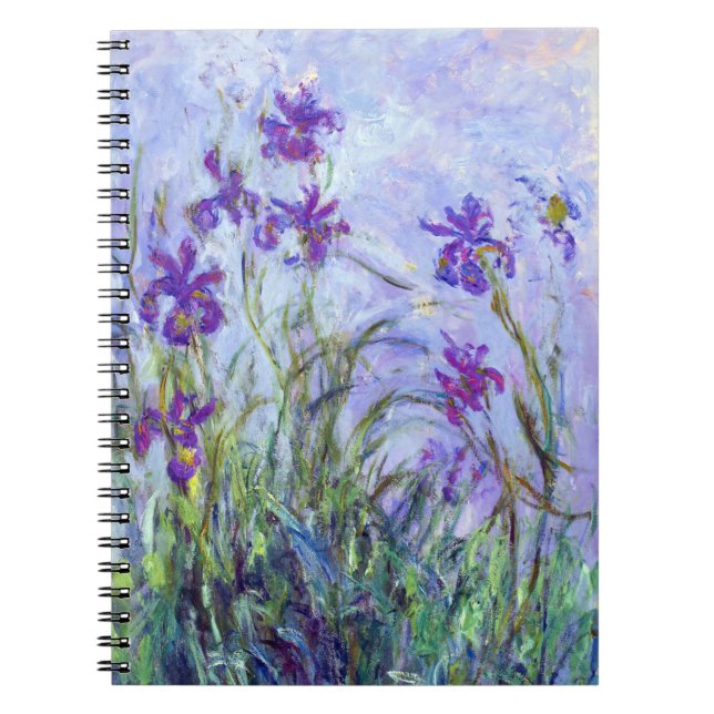 Caderno Espiral Claude Monet - Lilac Irises / Iris Mauves (Frente)