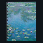 Caderno Espiral Claude Monet - Lírios Água 1906<br><div class="desc">Lírios de Água (Ninfas) - Claude Monet,  Óleo na Canvas,  1906</div>