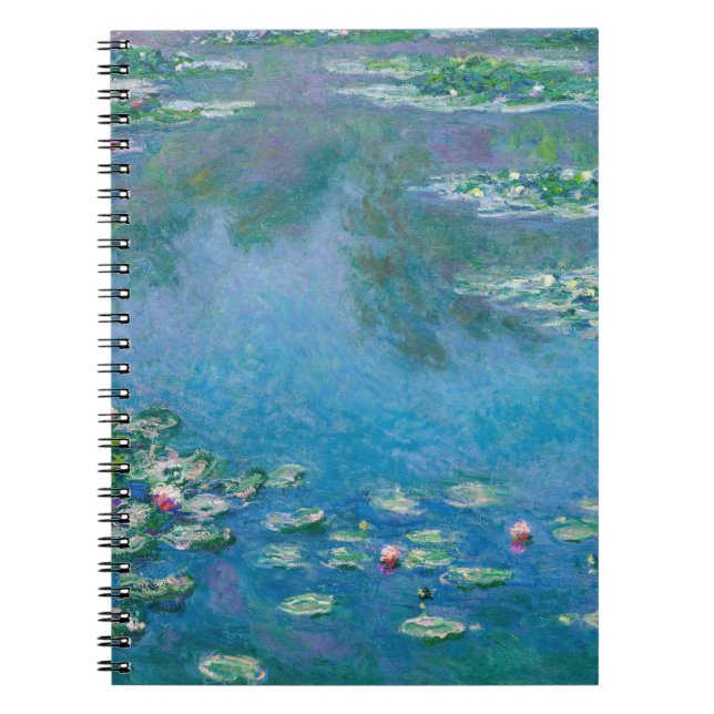 Caderno Espiral Claude Monet - Lírios Água 1906 (Frente)