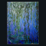 Caderno Espiral Claude Monet - Lírios d'água com salgueiro chorand<br><div class="desc">Lírios d'água com galhos salgados chorões / Ninfheas avec rameaux de saule,  por Claude Monet,  em 1916-1919</div>