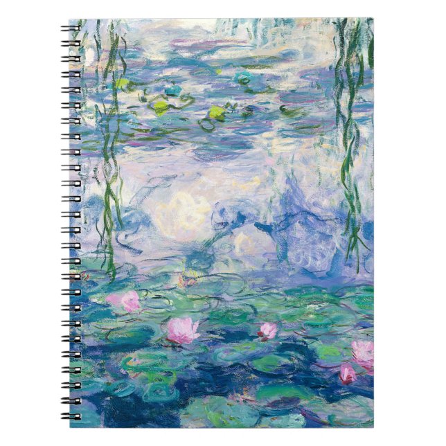 Caderno Espiral CLAUDE MONET - Lírios de água (Frente)