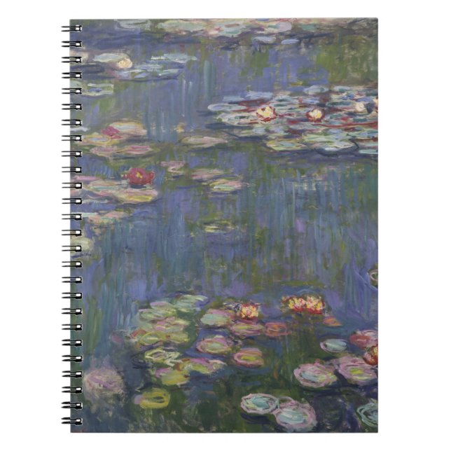 Caderno Espiral Claude Monet Lírios de Água (Frente)