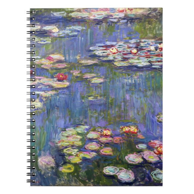 Caderno Espiral Claude Monet - Lírios/Ninfas (Frente)